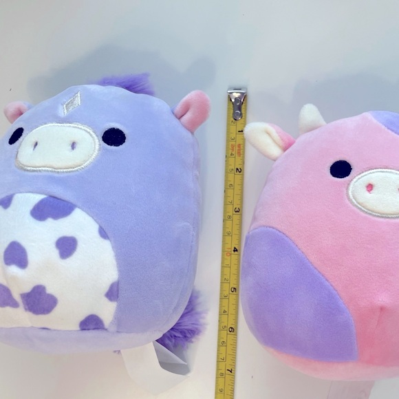 5" Patty the Cow and Meadow the Purple Horse Squishmallows Plush Set - Picture 4 of 4